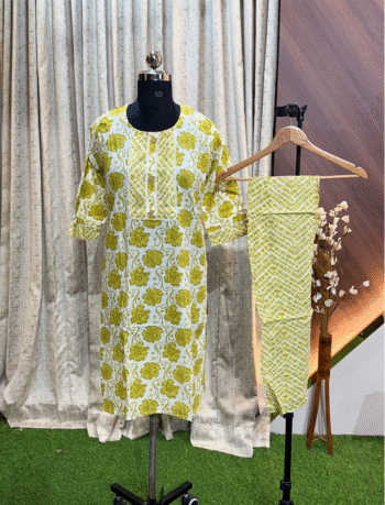 5059 - Cotton Kurti with Pant