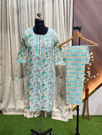 5061 - Cotton Kurti with Pant