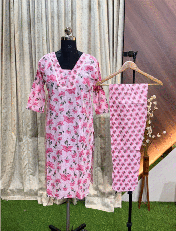 5063 - Cotton Kurti with Pant