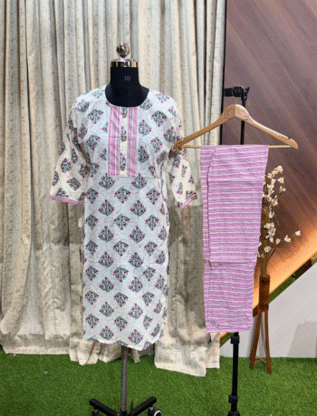 5065 - Cotton Kurti with Pant