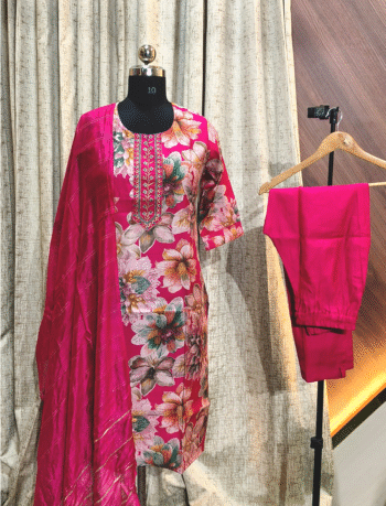 5124 - Kurti with Pant and Dupatta 3PC