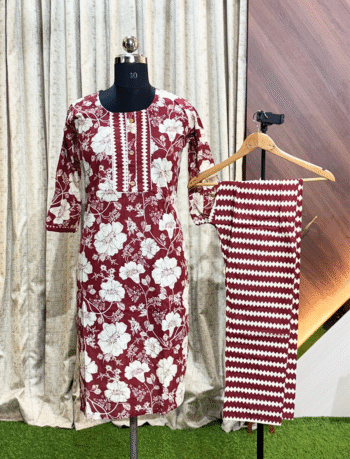 5154- Cotton Kurti with Pant