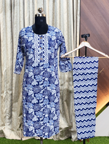 5160- Cotton Kurti with Pant