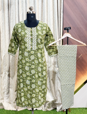 5162- Cotton Kurti with Pant