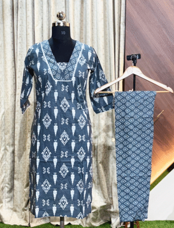 5167- Cotton Kurti with Pant