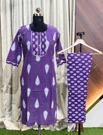 5168- Cotton Kurti with Pant