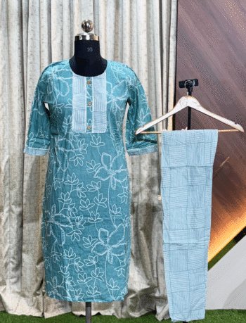 5169- Cotton Kurti with Pant