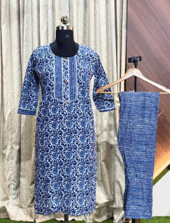 5171- Cotton Kurti with Pant