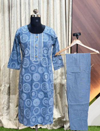 5172- Cotton Kurti with Pant