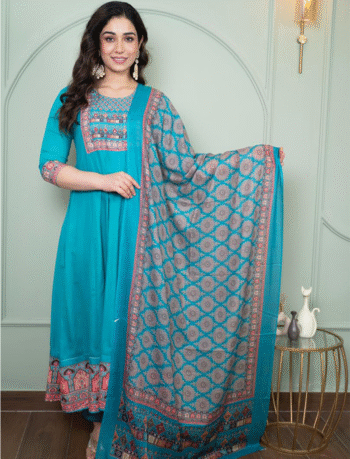5365 - Anarkali Kurti with Pant and Dupatta 3PC set