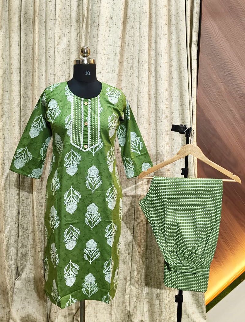 Cotton Kurti with Pant sets