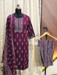 6001 - Kurti with Pant and Dupatta 3PC