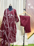 6010 - Umbrella kurti with pant and dupatta 3pc Sets