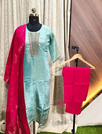 6030 - Kurti with Pant and Dupatta 3PC
