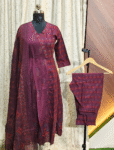 6052 - Umbrella Kurti  with Pant and Duppata 3PCS Set