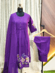 6067 - A Line Kurti  with Pant and Duppata 3PCS Set