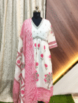 6137 -  Anarkali kurtis with duppatta