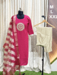 6181 - Kurti with Pant and Dupatta 3PC