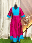 6185 - Raw silk flared Gown