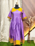 6186 - Raw silk flared Gown