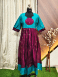 6189 - Raw silk flared Gown
