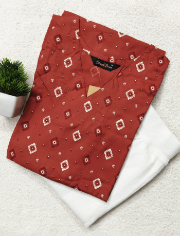 6208 - Kurti with Jeggings Combo