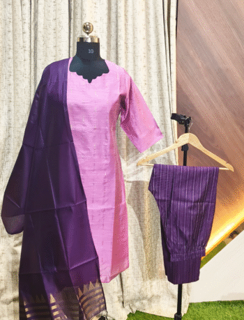 6085 - Kurti with Pant and Dupatta 3PC