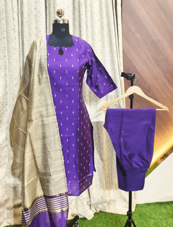 6086 - Kurti with Pant and Dupatta 3PC
