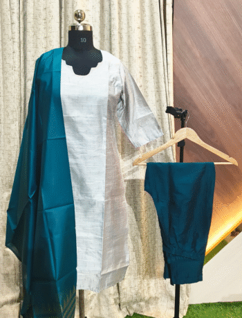 6088 - Kurti with Pant and Dupatta 3PC