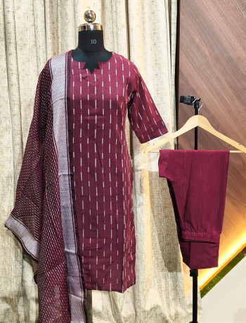 6344 - Cotton 3pc Kurta Set