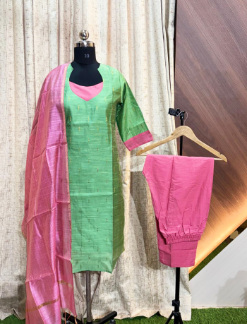 6396 - Kurti with Pant and Dupatta 3PC