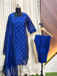 6398 - Kurti with Pant and Dupatta 3PC
