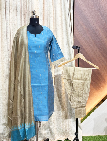 6402 - Kurti with Pant and Dupatta 3PC