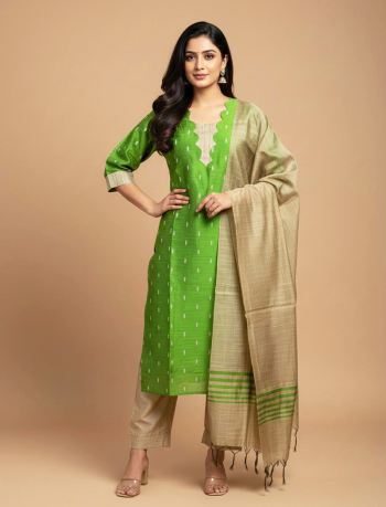 6404 - Kurti with Pant and Dupatta 3PC