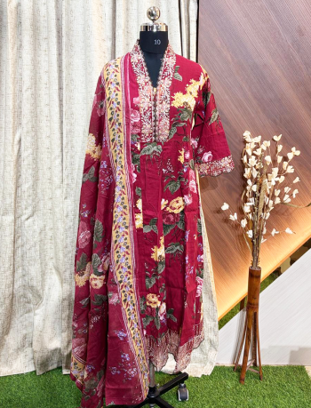 6407 -  Anarkali kurtis with duppatta