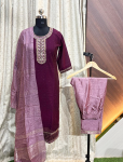 6470 - Kurti with Pant and Dupatta 3PC