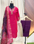 6477 - Kurti with Pant and Dupatta 3PC