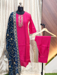 6478 - Kurti with Pant and Dupatta 3PC