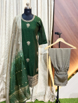 6494  - Kurti with Pant and Dupatta 3PC
