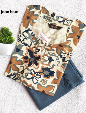 6654 - Kurti with Jeggings Combo