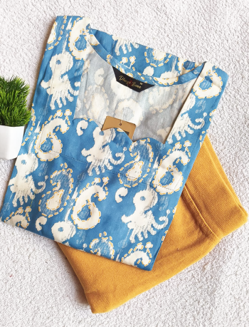 6663 - Kurti with Jeggings Combo