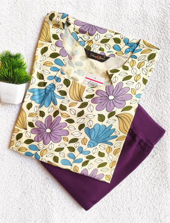 6676 - Kurti with Jeggings Combo