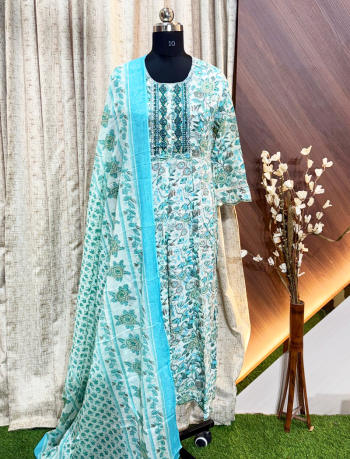 6686 -  Anarkali kurtis with duppatta