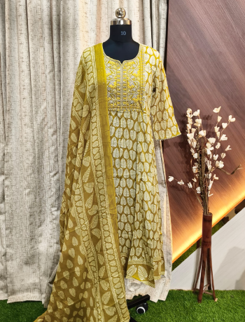 6694 -  Anarkali kurtis with duppatta