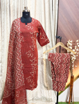 6698 - Cotton Kurti 3PCS Set