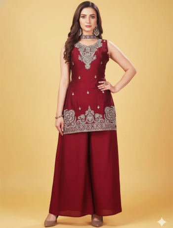 6870 -  Sharara Sets (Marron)