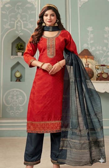 7360 - Kurti with Pant and Dupatta 3PC