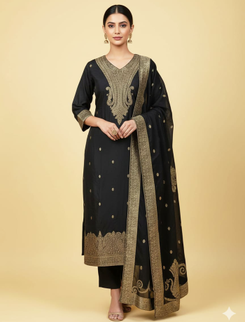 7016 - Kurti with Pant and Dupatta 3PC