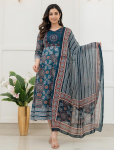 7042 -  Anarkali kurtis with duppatta