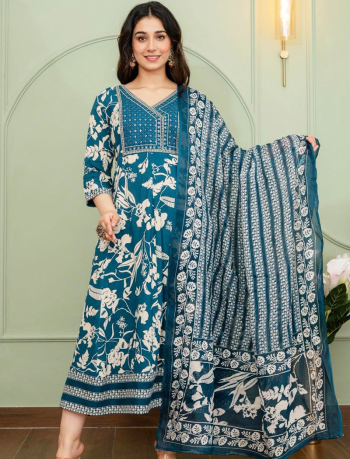 7046 -  Anarkali kurtis with duppatta